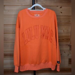 Lulu Mac Orange Sweatshirt NWT